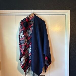 J Crew Plaid Reversible Shawl